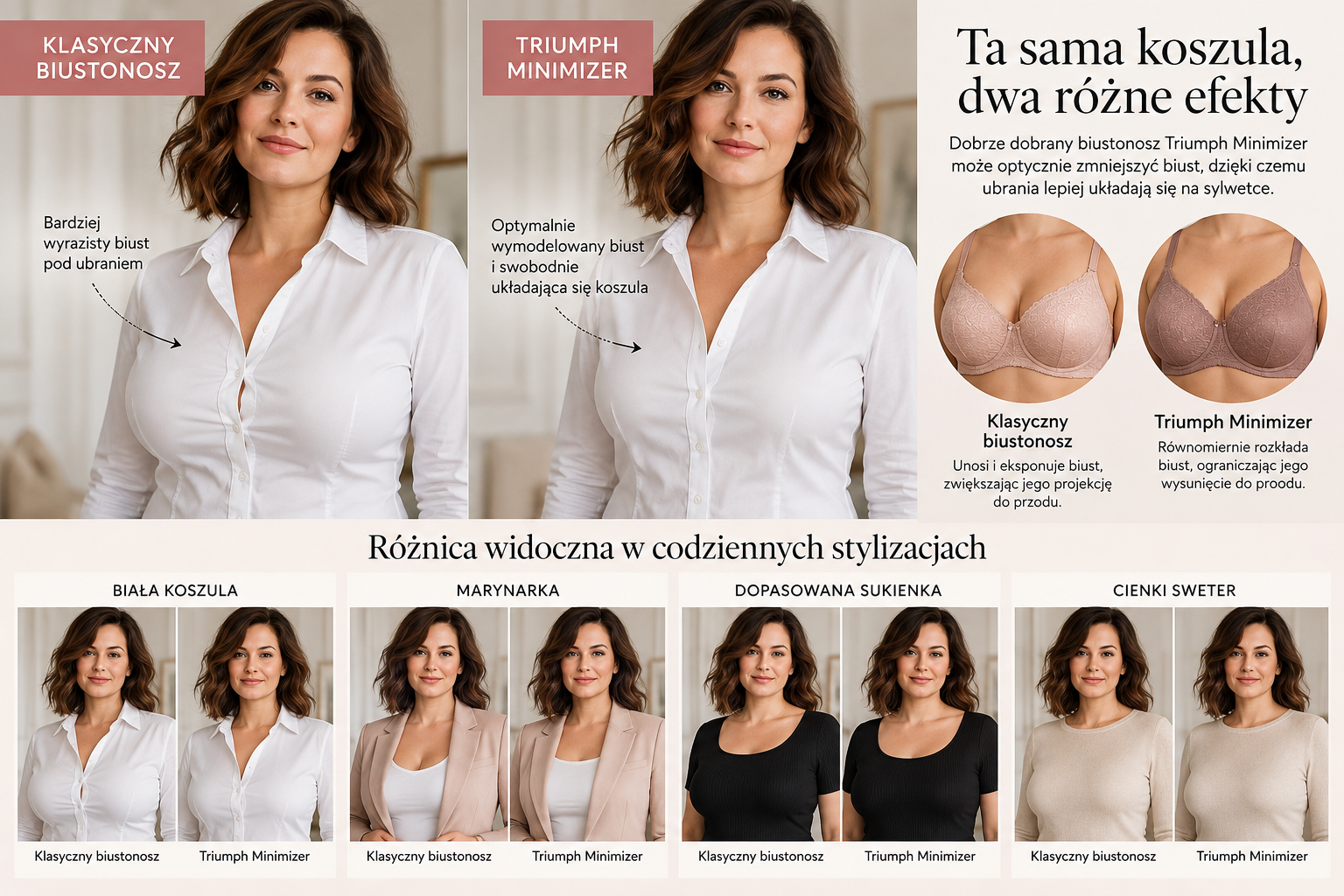 Triumph Minimizer – różnica w stylizacji