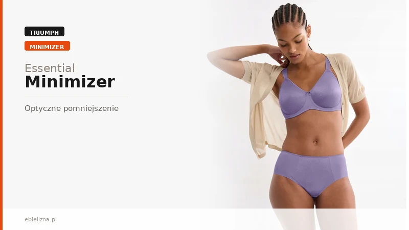 Biustonosz Triumph Essential Minimizer W fioletowy – optyczne zmniejszenie biustu